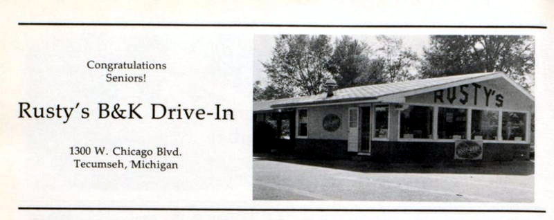 Shorts Drive-In (B&K Root Beer, Allens Root Beer, B-K Root Beer, BK Root Beer) - Tecumseh - Rustys B-K 1300 W Chicago Blvd (newer photo)